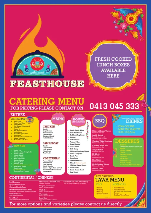 FeastHouse — A3 poster
