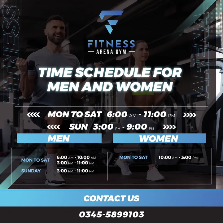 Fitness Arena — gym timetable