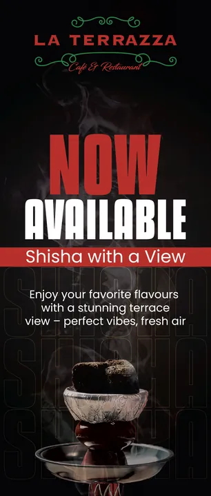 La Terrazza — shisha pull-up banner
