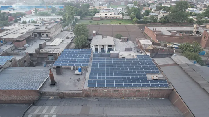 Move Energy — drone photo of a rooftop installation