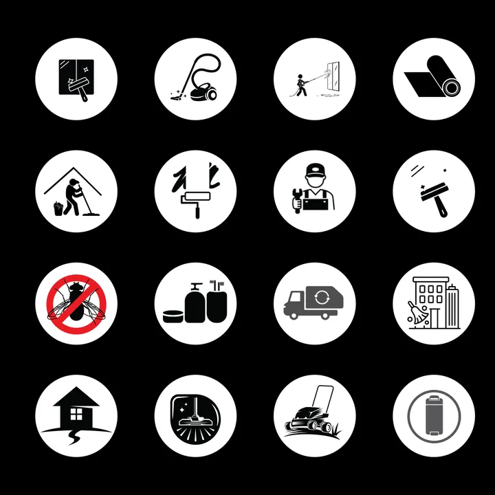 SSK Property Services — service icon set
